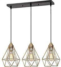 Seeblen 3 Light Indoor Island Pendant Light Gold Metal Hanging Ceiling Light Fixtures For Hanging Ceiling Lights Hanging Ceiling Light Fixtures Pendant Light