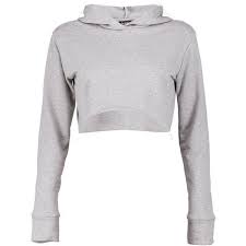 Boohoo Daisy Crop Hooded Marl Sweat 53 940 Cop Liked On Polyvore Featuring Tops Hoodies White Crop Tops White Hoodies Cropped Cami White Cami And Cropp