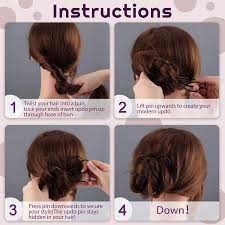 This means it does not come in contact with scalp and natural hair oils, and doesn't need to be washed often. Buy 6 Pieces Hair Fork Clip Stick Hair Pin Messy Bun Hair Pin Clip Hair Bun Plug Holder Retro Hair Side Combs Hair Braid Twist Styling Hair Accessories Clips For Women Girl