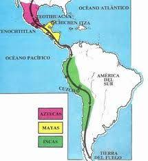 Mapa De America Localizacion De Mayas Y Aztecas Mayas Y Aztecas Aztecas Historia De Los Mayas