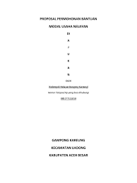 We did not find results for: Proposal Permohonan Bantuan Modal Usaha Nelayan