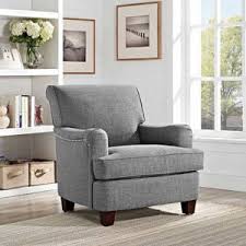 Better Homes Gardens Grayson Upholstered Club Accent Chair Gray Walmart Com Living Room Chairs Club Chairs Club Chairs Living Room