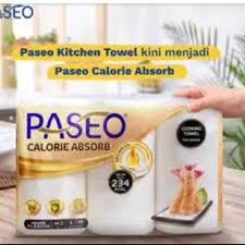 Jual tessa kitchen towel tisu dapur 3 rolls 70 sheets 2 ply. Tissue Paseo Calorie Absorb
