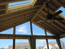 This simple, open design allows an unhindered view of the crisp, clean blue of the pool beyond the porch. Which Is More Expensive A Rustic Style Porch Or A More Finished Style Columbus Decks Porches And Patios By Archadeck Of Columbus