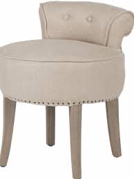 Sturdy Beige Accent Vanity Stool Padded Seat Stylish Bedroom Furniture Stool Vanity Stool Dressing Table With Stool Stylish Chairs