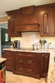 Hickory Custom Wood Hood Oven Cabinet Kitchen Design Cabinet