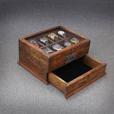 Personalized Rustic Men S Watch Box For 8 Von Ourweddinginvites Mens Watch Box Wood Watch Box Wooden Watch Box