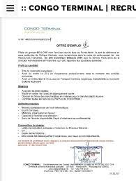 Mobile missions d'intérim en france entière et deux chantiers au. Congo Terminal Recrute Go Job Africa Congo Facebook