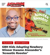 Acoustic Rooster sat outside strumming his bass guitar/He practiced jazz  all summer long, so he could be a… WOW! Rooster's gonna be famous. What a  great idea for a tv show..:wait it