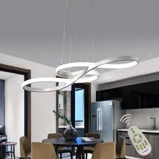 Modern Led Acrylic Chandelier Dining Room Dimmable 3000k 6500k Remote Control Pendant Lights Color Brightness Adjustable Half Flush Mount Ceiling Hanging Lamp Fixture For Bedroom Livingroom Lighting Amazon Com