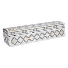 I really like making wooden boxes and always use wooden hinges, i think they look so much better than any hinge you can buy. Jodhpur Mother Of Pearl Inlay Decor Box In Ash Gray 12 X4 X3 Gauri Kohli Home Living