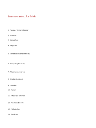 Telugu Marrage Items Required List Wedding Fashion Related Occasions telugu marrage items required list