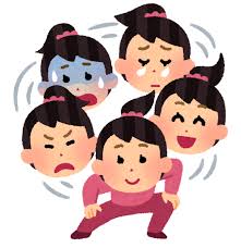 表情が豊かな人のイラスト（女性） | かわいいフリー素材集 いらすとや