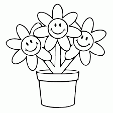 Flower Pot Coloring Pages Best Coloring Pages For Kids Flower Coloring Pages Flower Drawing Free Coloring Pages