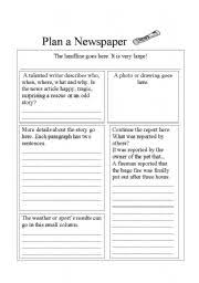 You can cultivate this habit and turn a daily activity into a useful tool for learning english. Plan A Newspaper Esl Worksheet By Aliemail