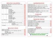 Menu at Bocata Mix fast food, Alcala de Henares