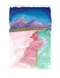 Elafonisi beach has been voted several times as one of the most majestic beaches not only in europe but also in the world. Aesthetic Pink Beach Painting By Thequeenofquills On Deviantart
