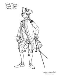 Coloring pages | daughters of the american revolution. Revolutionary War Solder Coloring Pages 11 Historic Uniforms Coloring Guides Print Color Fun