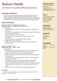 Support staff terms of employment: Assistant Accountant Resume Samples Qwikresume
