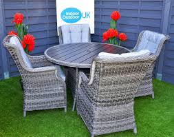 Find our special offers, deals and discounts right here in our teak garden furniture sale. Hatherton Rattan 4 Or 6 Seater Round Dining Set Poly Wood Top Grey Indoor Outdoor Uk