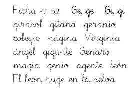 Ficha Nº 52 Ge Ge Gi Gi Girasol Gitana Geranio Colegio Pagina Virginia Angel Gigante Genaro Magia Genio Agente Leon El Math Fails Virginia