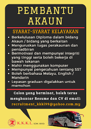 Download as pdf, txt or read online from scribd. Jawatan Kosong Pembantu Akaun Di Kkkl Express Malaysia Facebook