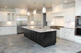 Maybe you would like to learn more about one of these? Muted Grey Tile Kitchen Floor With White Tile Backsplash Grey Tile Kitchen Floor Grey Kitchen Tiles Kitchen Floor Tile