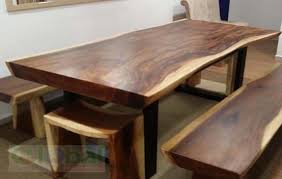 Live Edge Acacia Solid Wood Table Slab With Wood Legs Contemporary Suar Wood Furniture Teak Garden Furniture Acacia Wood