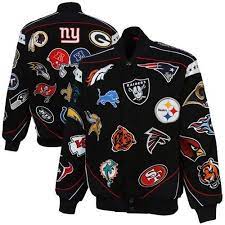 Nfl Collage Twill Jacket Black Twill Jacket Baltimore Ravens Clothing Jackets