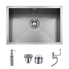 24 Inch Single Bowl Stainless Steel Undermount Sink Stainless Steel Kitchen Sink Undermount Stainless Steel Sink Sink