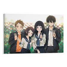 Amazon.com: GCOYOZD Hyouka Classic Literature Club Series Anime Posters  Canvas Wall Art Prints for Wall Decor Room Decor Bedroom Decor Gifts  12x18inch(30x45cm) Frame-style: Posters & Prints