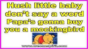 Hush Little Baby Lyrics Baby Lullabies Dwijency