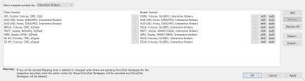 symbol mapping matches different data feeds and brokers