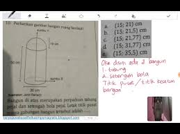 Tinggi tabung = 20 cm. Menghitung Titik Pusat Massa Gabungan Bangun Tabung Pejal Dan Setengah Bola Pejal Youtube