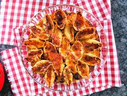 Jumbo Pasta Shells With Ground Beef Baked With Mozzarella And Parmesan Giant Shells Or Conchiglioni Stuffed With Meat And Parmesan Are Stuffed Pasta Shells Stuffed Shells Recipe Beef Pasta