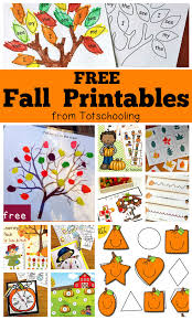 Fine motor ideas printable list Free Fall Printables For Kids Totschooling Toddler Preschool Kindergarten Educational Printables
