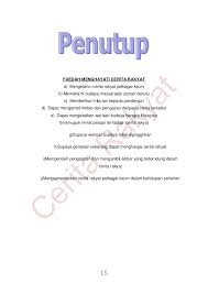 Dia yang sudah merasakan bahwa tangan saya telah bergerak sendiri pun mulai melepaskan genggamannya pada tanganku dan membiarkan tangan saya bergerak sendiri. Penutup Folio Bahasa Melayu