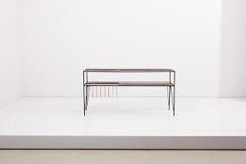 Flip the faux marble shelf for a compelling and stunning new look. Modernist Magazine Rack Or Side Coffee Table In Metal Wood And Glass
