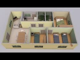 Planta De Casa Em 3d Youtube Small House Design Plans House Layout Plans House Plan Gallery