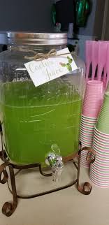 Cactus Themed Baby Shower Cactus Juice Green Hawaiin Punch Pineapple Juice Ginger Ale Baby Shower Drinks Taco Baby Shower Baby Shower Bbq