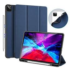 Dux Ducis Case For New Ipad Pro 12 9 2020 4th Generation Support Apple Pencil Charging Soft Tpu Back With Pencil Holder Trifold Cover With Auto Sleep Wake Fo In 2020 New Ipad