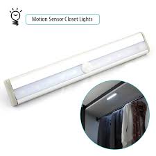 Ihomeset Motion Sensor Closet Lights 10 Led Battery Operated Auto Infrared Pir Ir Motion Sensor Closet Light Wireless Night Light Motion Sensor Lights