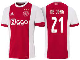 Johan cruyff jersey 1973 ajax netherlands #14 xxl. Ajax 21 Frenkie De Jong 17 18 Home Short Shirt Soccer Jersey Custom Adidas Football Shirts