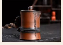 陶之印建水紫陶茶杯紫陶杯紫陶盖杯功夫茶杯带盖杯泡茶办公杯茶具竹节杯 图片价格品牌报价 京东 flask coffee maker coffee