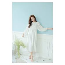 ネグリジェ パジャマ レディース 春 夏 秋前開き 長袖 綿 無地 ナイティ ルームウェア 女性 可愛い 部屋着 女性パジャマ ホワイト マキシ丈ワンピ y160958 fairyhouse 通販 yahoo ショッピング 女性 パジャマ ルームウェア ウェア