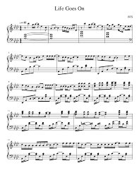 Life Goes On Piano Sheet By Bts In Ab Major Hot Piano Sheet V 2021 G Fortepiano Noty Noty Muzyka