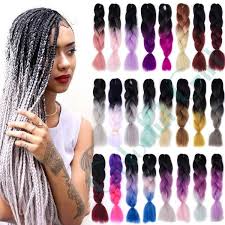 Crochet braids are a great protective style but you have to prepare your hair well before having them installed. Crochet Braids Box Braids 100g Pc Ombre Kanekalon Jumbo Braids Synthetic Braiding Hair Extension Wish