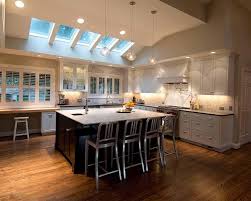 Recessed Lighting In Cathedral Ceiling Vaulted Ceiling Kitchen Best Kitchen Lighting Kitchen Lighting Fixtures Track