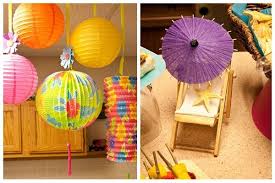 Silly Sunday Hang 10 And Aloha 50 Piggy Bank Parties Hang 10 Paper Lanterns Tiki Party