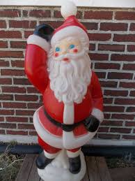 Large 40 Quot Blow Mold Santa Waving Christmas Blow Mold General P Christmas Lawn Decorations Plastic Outdoor Christmas Decorations Christmas Yard Decorations